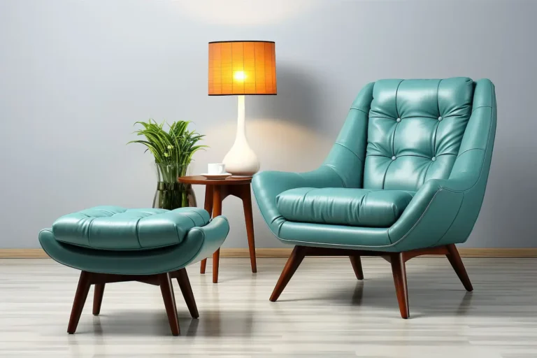 accent chair with ottoman
